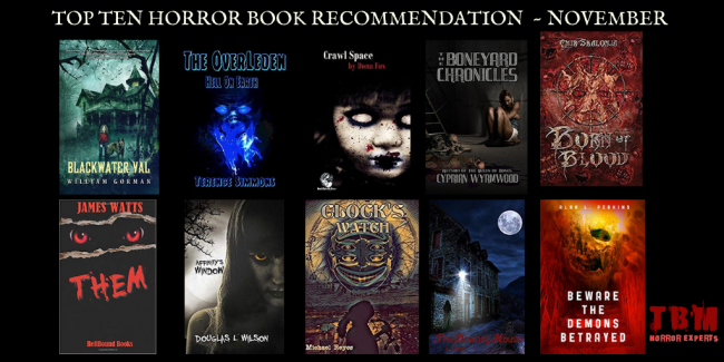 Top Ten Horror Book Recommendation - November